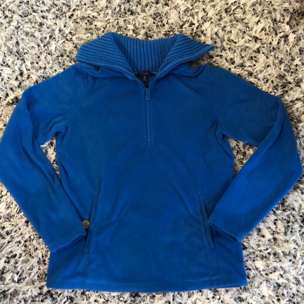 Blue fleece top